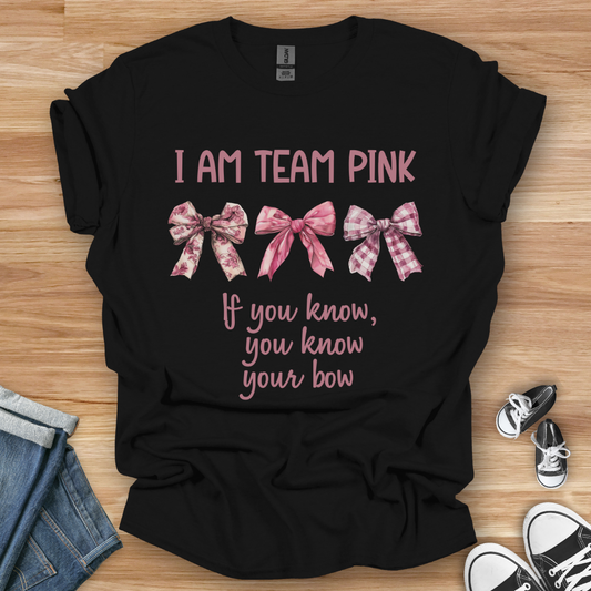 Team Pink Bows T-Shirt