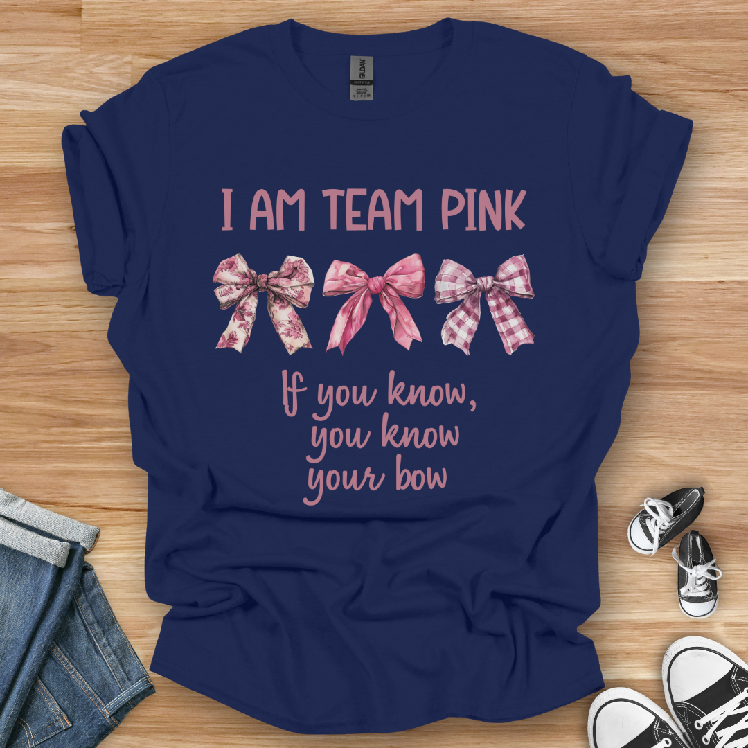 Team Pink Bows T-Shirt