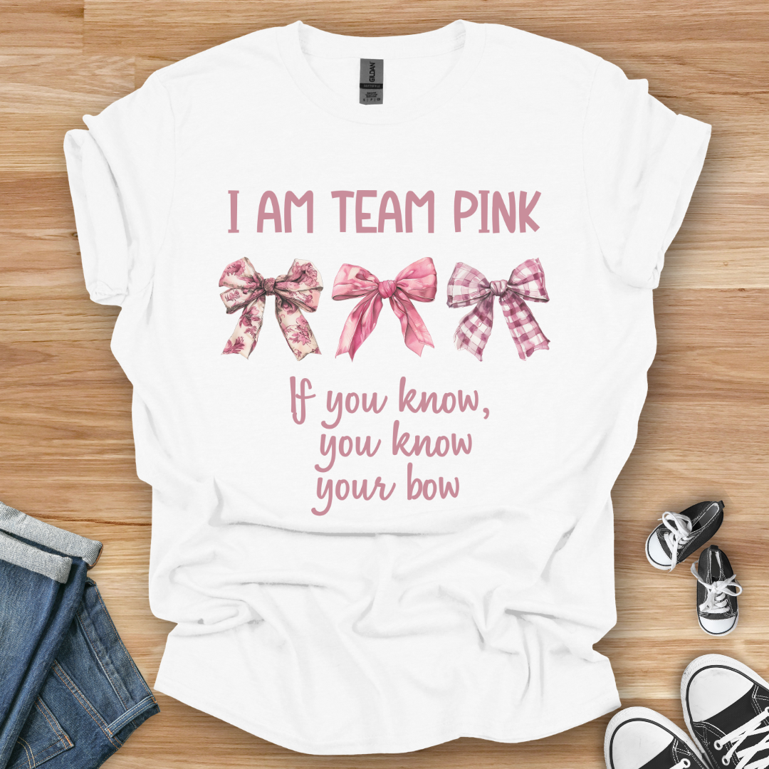 Team Pink Bows T-Shirt