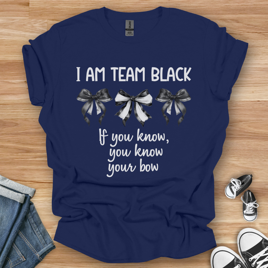 Team Black Bows T-Shirt