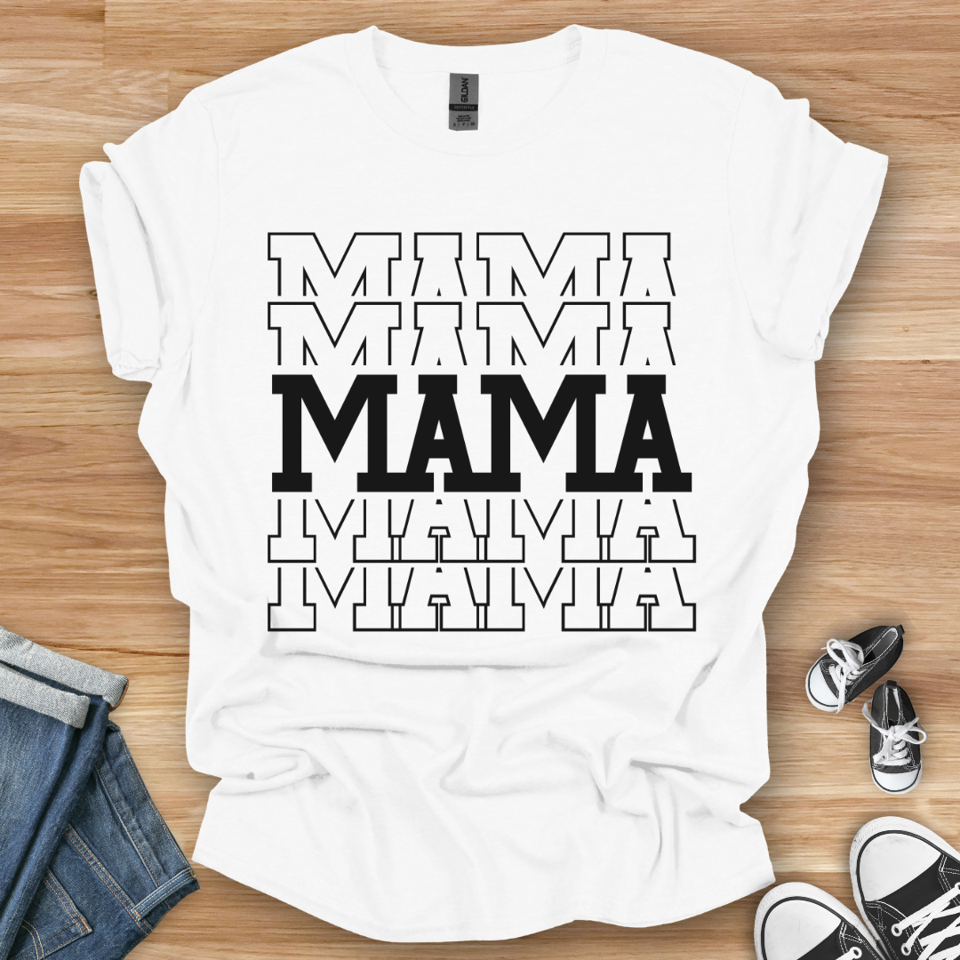 Black and White Caps T-Shirt