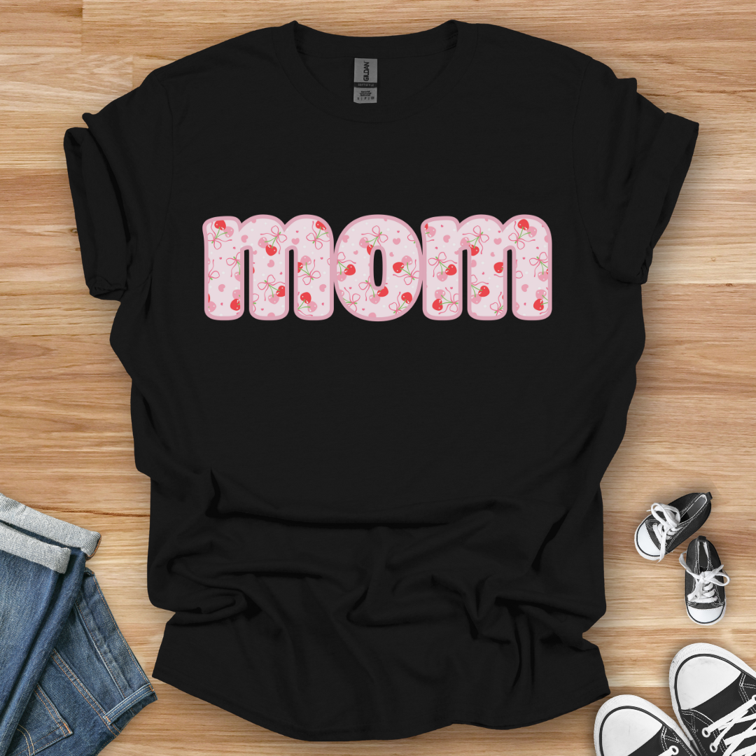 Pink Cherry Mom T-Shirt