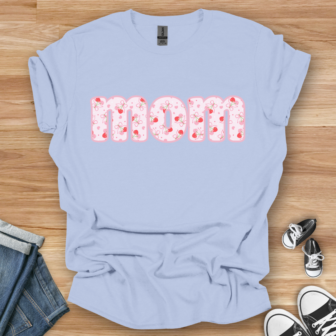 Pink Cherry Mom T-Shirt