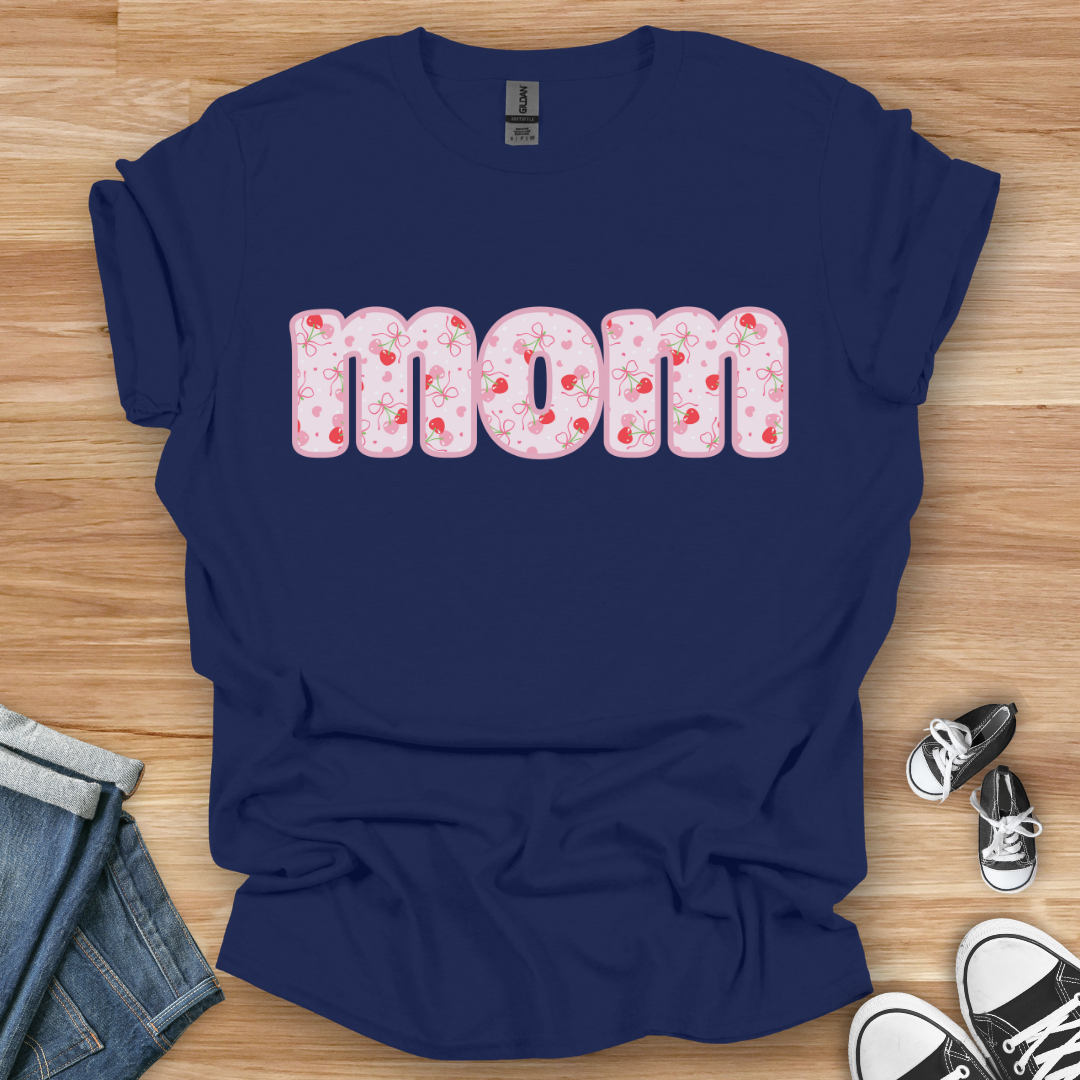 Pink Cherry Mom T-Shirt