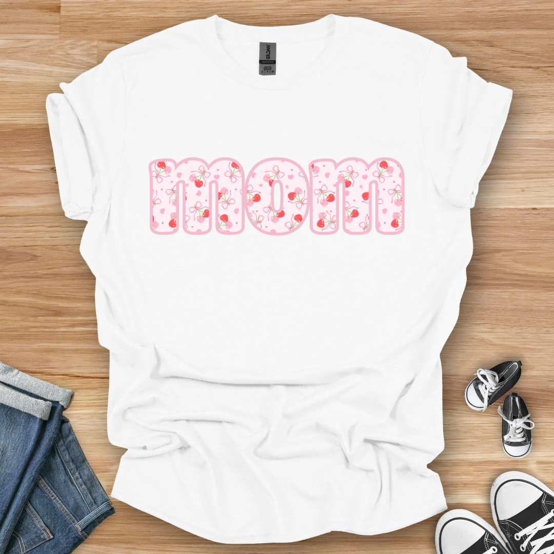Pink Cherry Mom T-Shirt