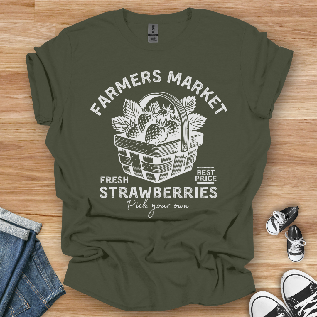 White Basket T-Shirt