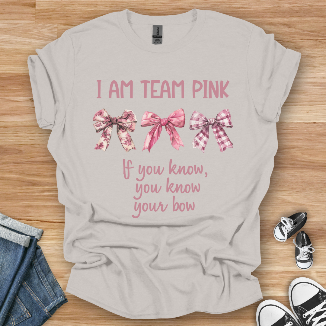 Team Pink Bows T-Shirt